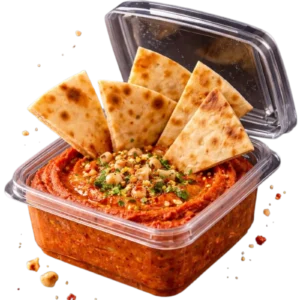 Muhammara with Falafel